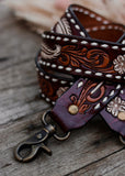 american_darling_tooled_leather_handpainted_buckstitch_handbag_bag_strap_western_rodeo_cowgirl_mack_and_co_designs_australia