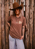 Red Dirt Hat Co. Tooled Leather Tee