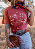 The World Needs More Cowboys Graphic Tee