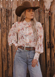 The Roping Cowboy Blouse