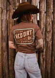 Red Dirt Hat Co. Tooled Leather Tee