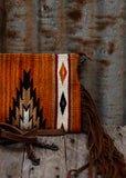zoe_saddle_blanket_saddleblanket_handbag_bag_fringe_american_darling_tooled_leather_pumpkin_spice_aztec_rust_western_mack_and_co_designs_australia