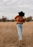 rust_longhorn_sweater_cowgirl_western_cotton_rye_outfitters_america_mack_and_co_designs_australia