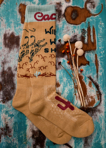 lucky_chuck_western_performance_socks_vintage_cowboys_cowgirls_rodeos_wild_west_show_bucking_bull_rider_hemp_compression_america_usa_mack_and_co_designs_australia