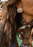 The Rodeo Buckle Statement Earrings