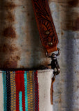 Valma Tooled Leather Saddle Blanket Bag