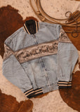 The Wild Horses Denim Bomber Jacket