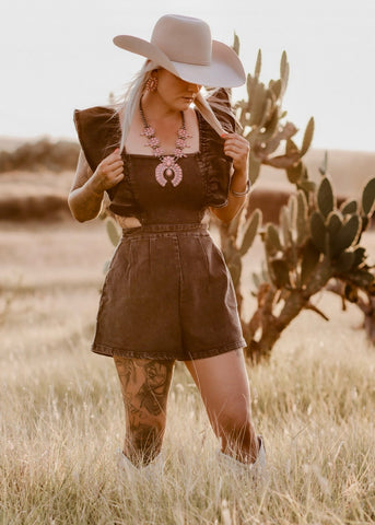 ashton_black_denim_ruffle_cowgirl_western_jumpsuit_mack_and_co_designs_australia