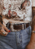 The Pecos Buckle in White