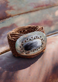 Madeline Wide Leather Belt - Oval Buckle