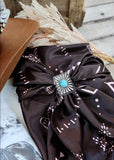 Turquoise Concho Scarf Slide