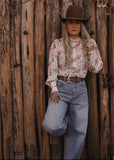 The Roping Cowboy Blouse