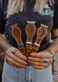 Tooled Leather Apple Watch Band