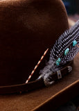 cowboy_toothpick_turquoise_feather_hat_pick_copper_twist_western_old_west_cowpoke_mack_and_co_designs_australia