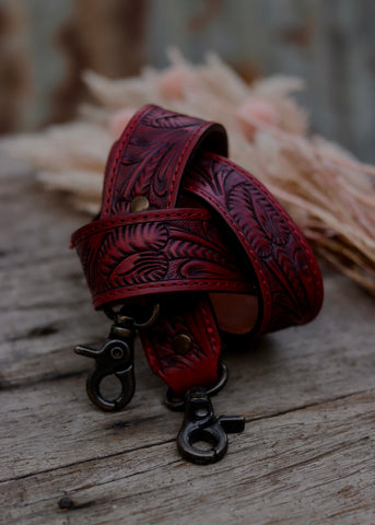 american_darling_tooled_leather_handpainted_buckstitch_handbag_bag_strap_western_rodeo_cowgirl_mack_and_co_designs_australia