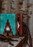 zoe_saddle_blanket_saddleblanket_handbag_bag_fringe_american_darling_tooled_leather_turquoise_blue_rust_western_mack_and_co_designs_australia