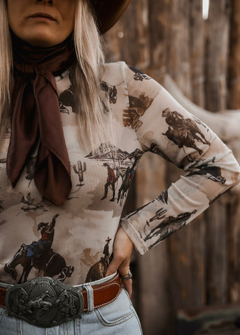 Desert Range Riders Mesh Top