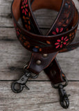 american_darling_tooled_leather_handpainted_buckstitch_handbag_bag_strap_western_rodeo_cowgirl_mack_and_co_designs_australia