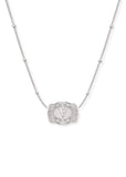 *PRE-ORDER* Inital Ultra Mini Belt Buckle Necklace - Silver