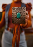 Leather Concho Bolo Necklace