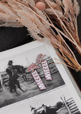 yeehaw_acrylic_glitter_dangle_earrings_cowgirl_cowboy_hat_western_mack_and_co_designs_australia
