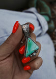 Desert Storyteller Pendant - Kingman Turquoise