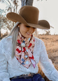let_'er_buck_rodeo_western_fashion_handmade_handcrafted_concho_scarfslide_slide_wildrag_wild_rag_neck_scarf_tie_necktie_scarves_bucking_bronco_campdraft_barrel_racing_racer_linen_gingham_cowgirl_mack_and_co_designs_australia