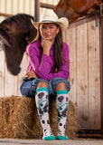 Lucky Chuck ‘Bad Cowgirl Co. High Steaks’ Performance Socks