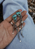 Howdy Fringe Earrings - Kingman Turquoise