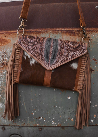 Martia Cowhide Crossbody Bag