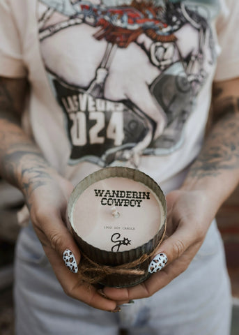 The Wanderin’ Cowboy Candle