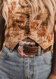 The Pecos Buckle in Pink