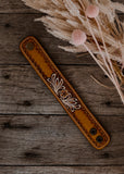 american_darling_tooled_leather_handpainted_cuff_bracelet_western_cowgirl_cowboy_mack_and_co_designs_australia