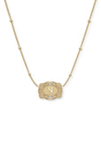 *PRE-ORDER* Inital Ultra Mini Belt Buckle Necklace - Gold