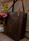 The Boot Stitch Bag in Chocolate