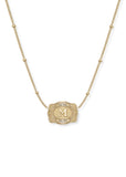 *PRE-ORDER* Inital Ultra Mini Belt Buckle Necklace - Gold
