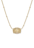 *PRE-ORDER* Inital Ultra Mini Belt Buckle Necklace - Gold
