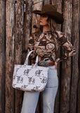 The Longhorn Icon Quilted Tote Bag