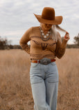 camel_longhorn_sweater_cowgirl_western_cotton_rye_outfitters_america_mack_and_co_designs_australia