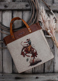 wrangler_wild_west_real_rodeo_canvas_cowboy_vintage_tote_bag_handbag_crossbody_montana_america_usa_western_mack_and_co_designs_asutralia