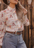 The Roping Cowboy Blouse