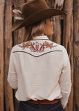 The Vaquera Blouse in Ivory