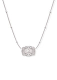 *PRE-ORDER* Inital Ultra Mini Belt Buckle Necklace - Silver