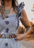 The Horse Bit Belt in Chestnut