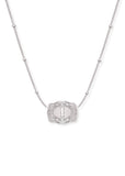 *PRE-ORDER* Inital Ultra Mini Belt Buckle Necklace - Silver
