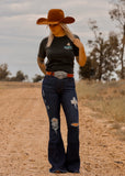 bandit_rodeo_co_bucking_bronco_saddle_nfr_western_ride_rank_make_bank_graphic_tee_t_shirt_mack_and_co_designs_australia