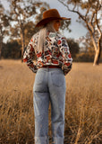 boot_scootin_boujee_western_cowboy_boots_rodeo_cowgirl_long_sleeve_blouse_arena_shirt_mack_and_co_designs_australia