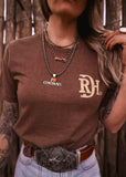 Red Dirt Hat Co. Tooled Leather Tee