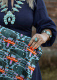 rodeo_western_fashion_silk_satin_turquoise_handmade_handcrafted_concho_scarfslide_slide_wildrag_wild_rag_neck_scarf_tie_necktie_floral_scarves_bucking_bronco_campdraft_barrel_racing_racer_linen_cutting_gingham_linen_8_seconds_ranch_life_cotton_western_toile_paisley_cowgirl_rodeo_poster_vintage_8_seconds_mack_and_co_designs_australia
