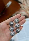 Floral Concho Dangle Earrings
